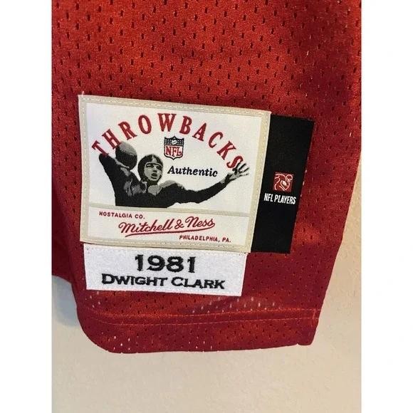 Men's 3XL NWOT San Francisco 49ers‎ Dwight Clark #87 1981 Legacy Player Jersey - Picture 3 of 8